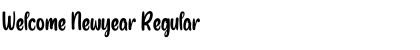 Download Welcome Newyear Regular Font Title Preview