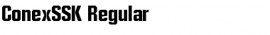 Download ConexSSK Regular Font Title Preview
