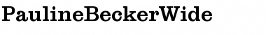 Download PaulineBeckerWide Regular Font Title Preview