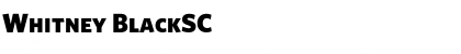 Download Whitney BlackSC Font Title Preview