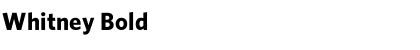 Download Whitney Bold Font Title Preview