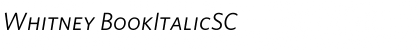 Download Whitney BookItalicSC Font Title Preview