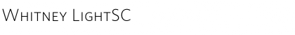 Download Whitney LightSC Font Title Preview