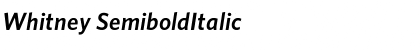 Download Whitney SemiboldItalic Font Title Preview