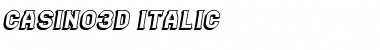 Download Casino 3D Italic Font Title Preview