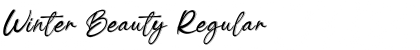 Download Winter Beauty Regular Font Title Preview
