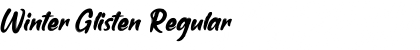 Download Winter Glisten Regular Font Title Preview