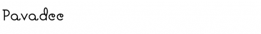 Download Pavadee Regular Font Title Preview