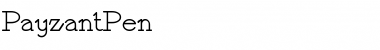 Download PayzantPen Regular Font Title Preview