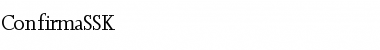 Download ConfirmaSSK Regular Font Title Preview