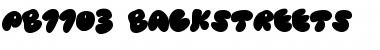 Download PB1103 BACKSTREETS Regular Font Title Preview