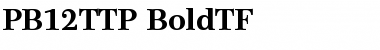 Download PB12TTP-BoldTF Regular Font Title Preview