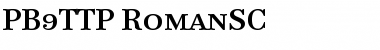 Download PB9TTP-RomanSC Regular Font Title Preview