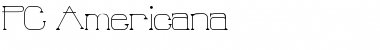 Download PC Americana Regular Font Title Preview