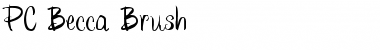 Download PC Becca Brush Regular Font Title Preview