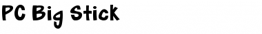 Download PC Big Stick Regular Font Title Preview