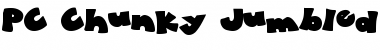 Download PC Chunky Jumbled Regular Font Title Preview