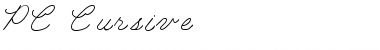 Download PC Cursive Regular Font Title Preview