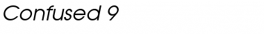 Download Confused 9 Italic Font Title Preview