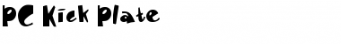 Download PC Kick Plate Regular Font Title Preview