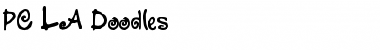 Download PC LA Doodles Regular Font Title Preview