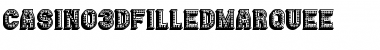 Download Casino 3D Filled Marquee Regular Font Title Preview