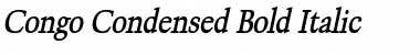 Download Congo Condensed Bold Italic Font Title Preview
