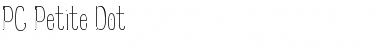 Download PC Petite Dot Regular Font Title Preview