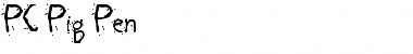 Download PC Pig Pen Regular Font Title Preview