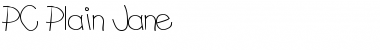 Download PC Plain Jane Regular Font Title Preview