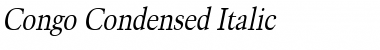 Download Congo Condensed Italic Font Title Preview