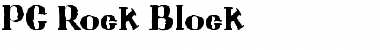 Download PC Rock Block Regular Font Title Preview