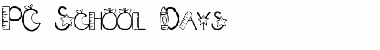 Download PC School Days Regular Font Title Preview