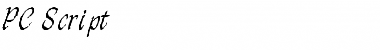 Download PC Script Regular Font Title Preview