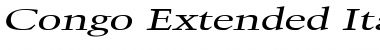 Download Congo Extended Italic Font Title Preview