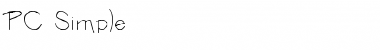Download PC Simple Regular Font Title Preview