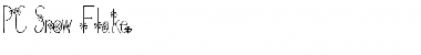 Download PC Snow Flake Regular Font Title Preview