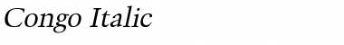 Download Congo Italic Font Title Preview