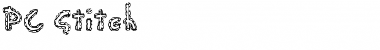 Download PC Stitch Regular Font Title Preview