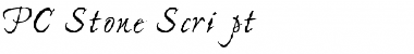 Download PC Stone Script Regular Font Title Preview