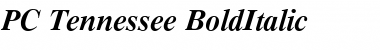 Download PC Tennessee BoldItalic Font Title Preview