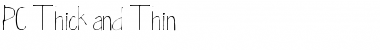 Download PC Thick and Thin Regular Font Title Preview