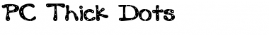 Download PC Thick Dots Regular Font Title Preview