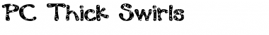 Download PC Thick Swirls Regular Font Title Preview