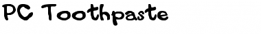 Download PC Toothpaste Regular Font Title Preview