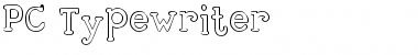 Download PC Typewriter Regular Font Title Preview