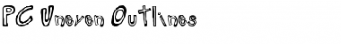 Download PC Uneven Outlines Regular Font Title Preview