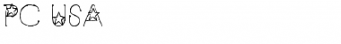 Download PC USA Regular Font Title Preview