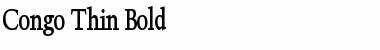 Download Congo Thin Bold Font Title Preview