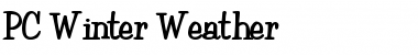 Download PC Winter Weather Regular Font Title Preview